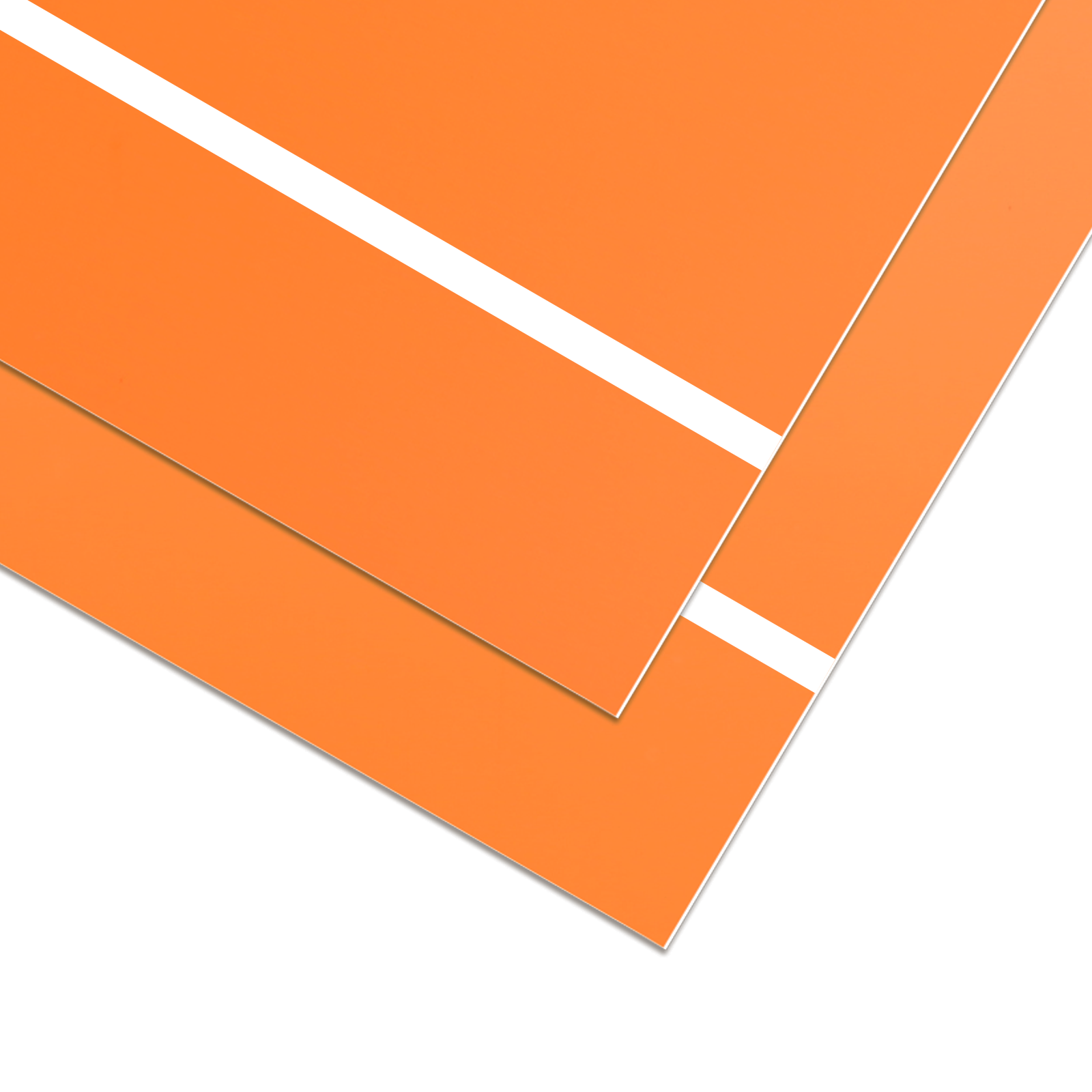 Laser Engraving Panels Orange and White