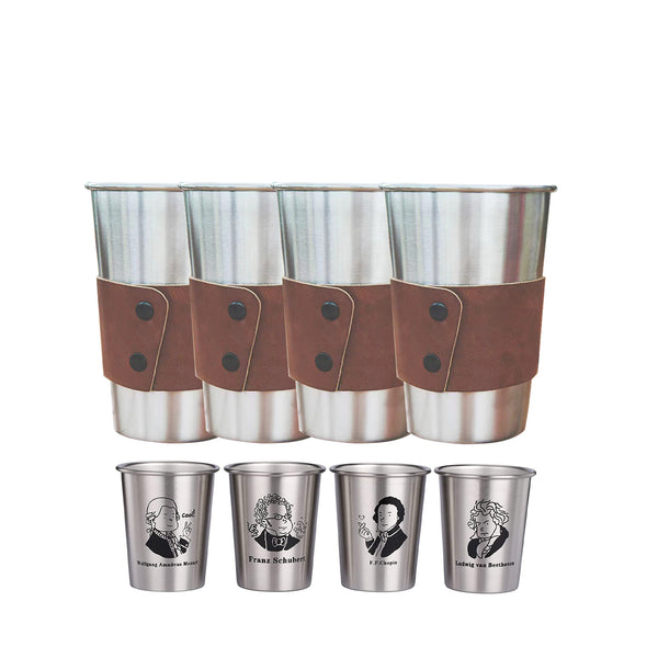 Stainless Steel Cups (4pcs)
