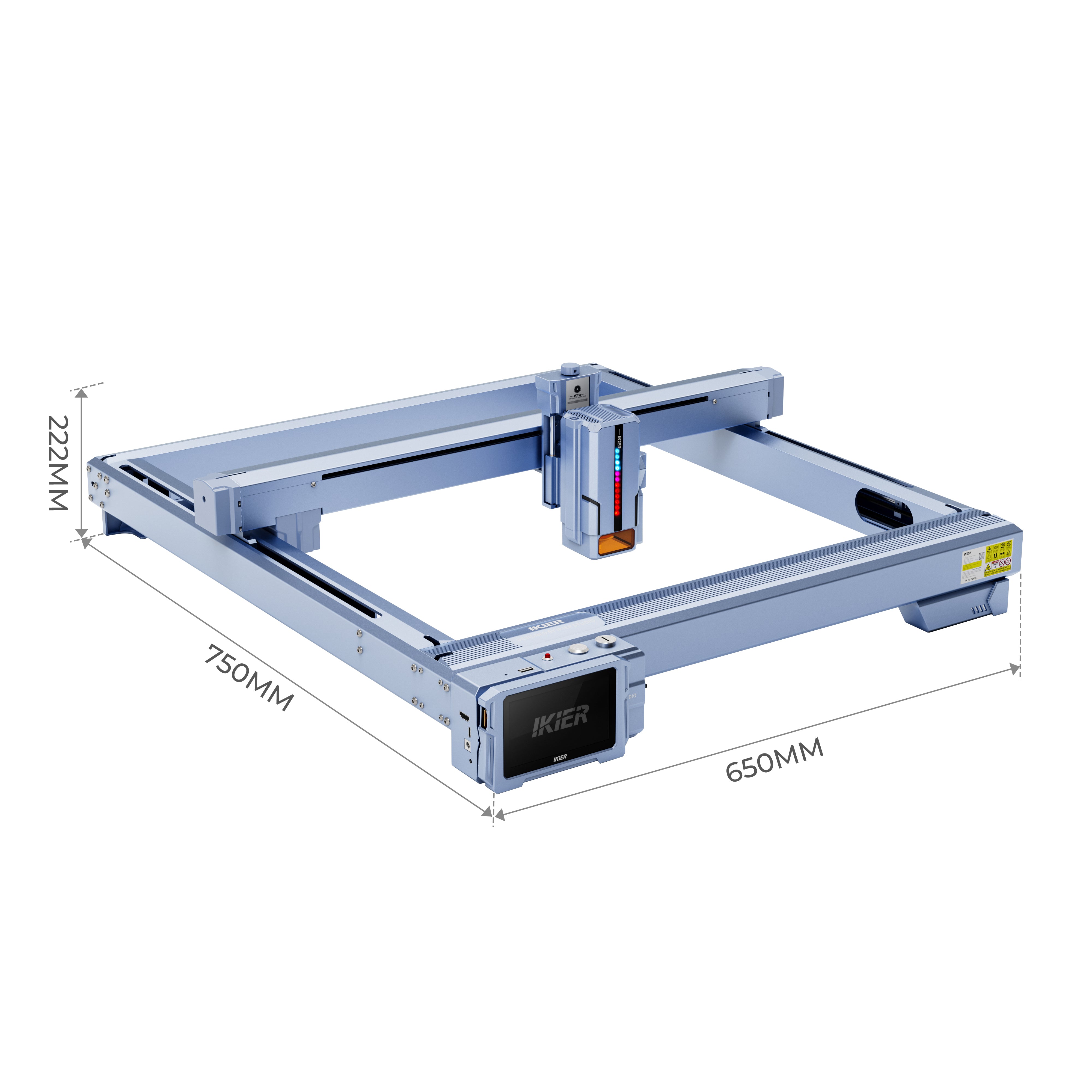 iKier K1 Ultra 36W Laser Engraving and Cutting Machine Size