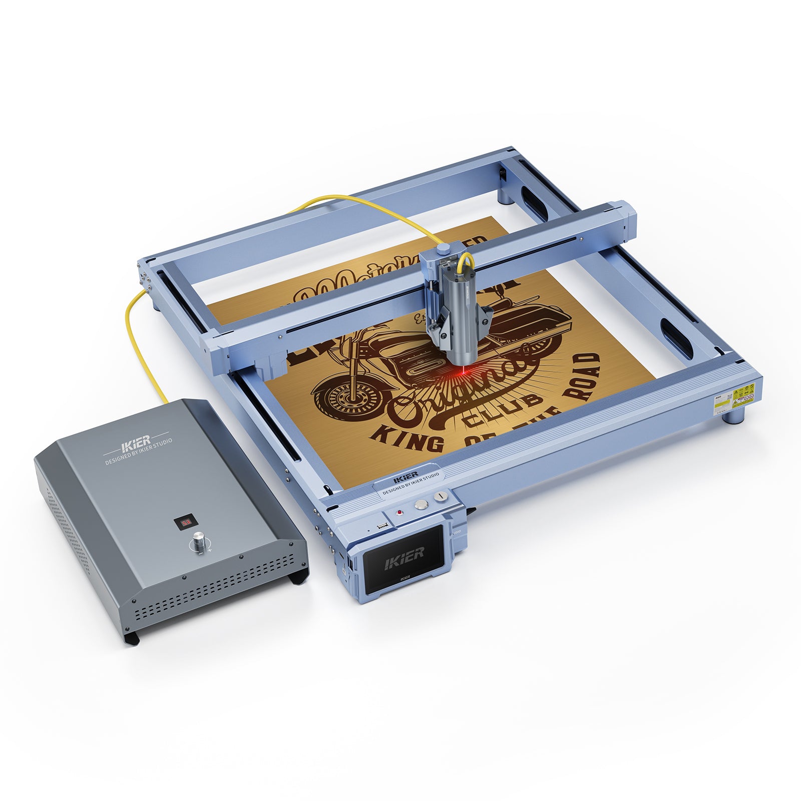 Workstation-Sized Laser Engravers : desktop fiber laser engraver