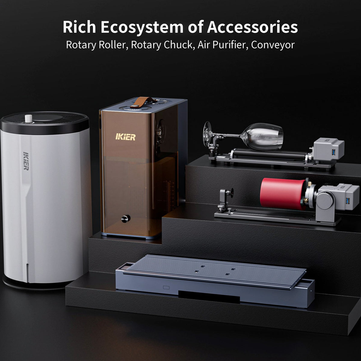 iKier NOVA 16W Fiber & 15W Diode Portable Dual Laser Engraver