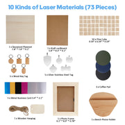 🎁 iKier Laser Material Package ( 73 PCS) (100% off)