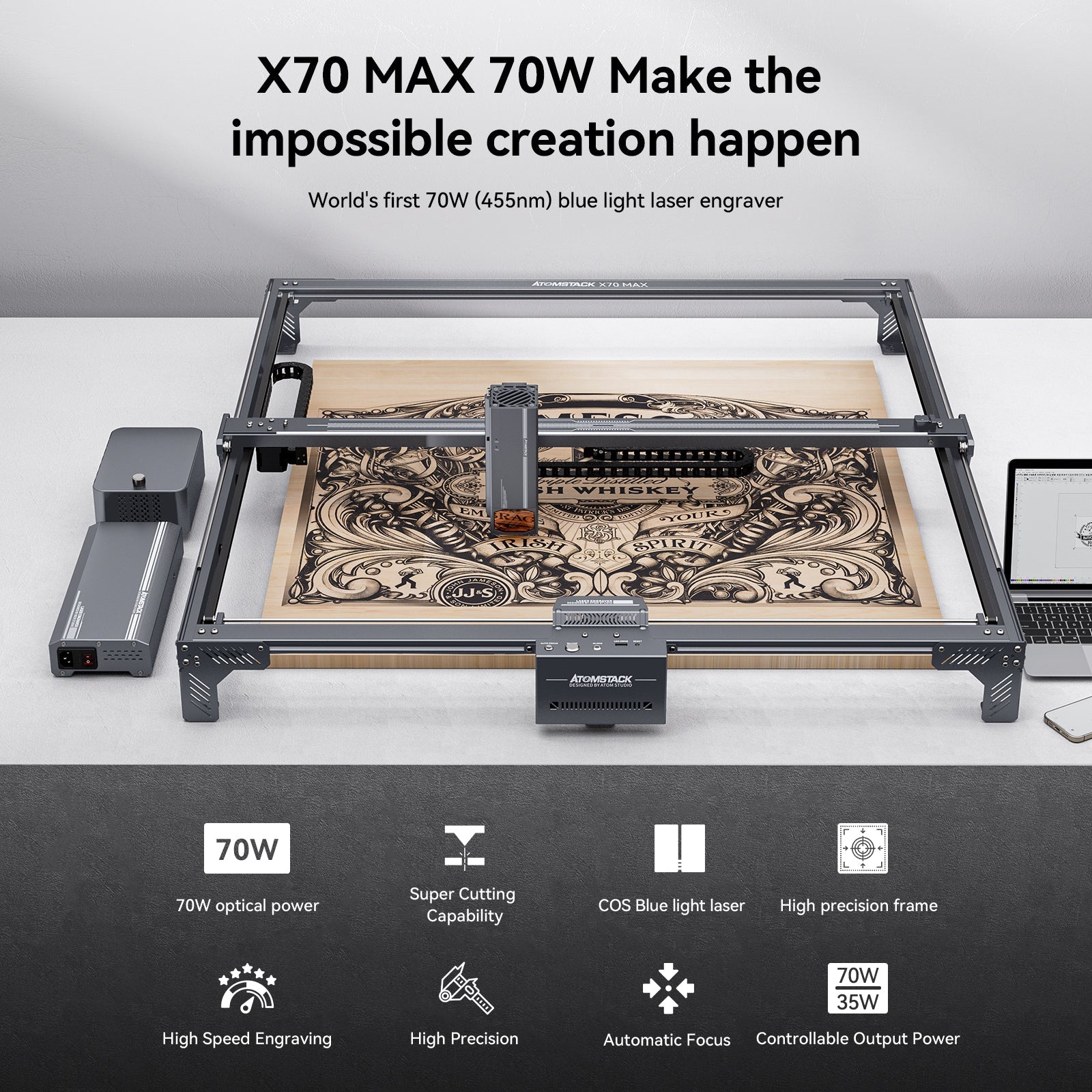 Atomstack X70 Max 360W Laser Engraver