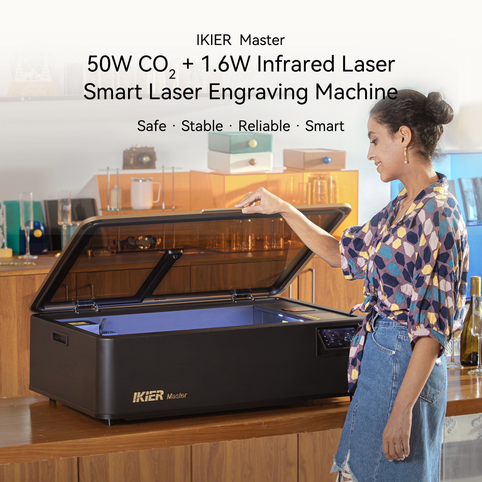 iKier Master 50W CO2 Laser Cutter