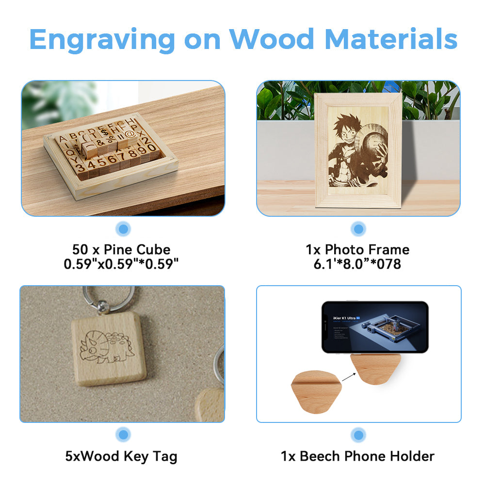 iKier Laser Material Package ( 73 PCS)