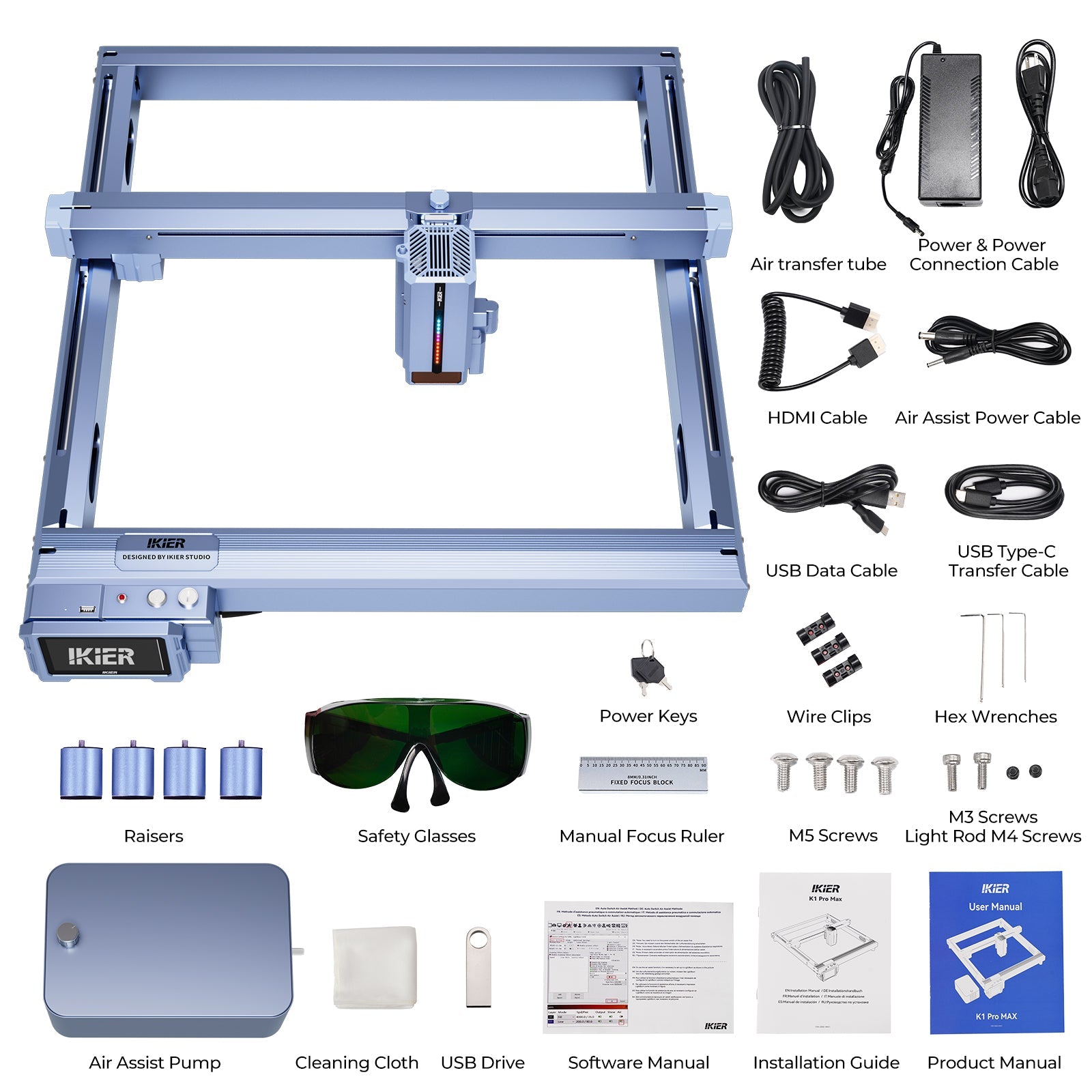 iKier K1 Pro Max 48W Laser Engraver