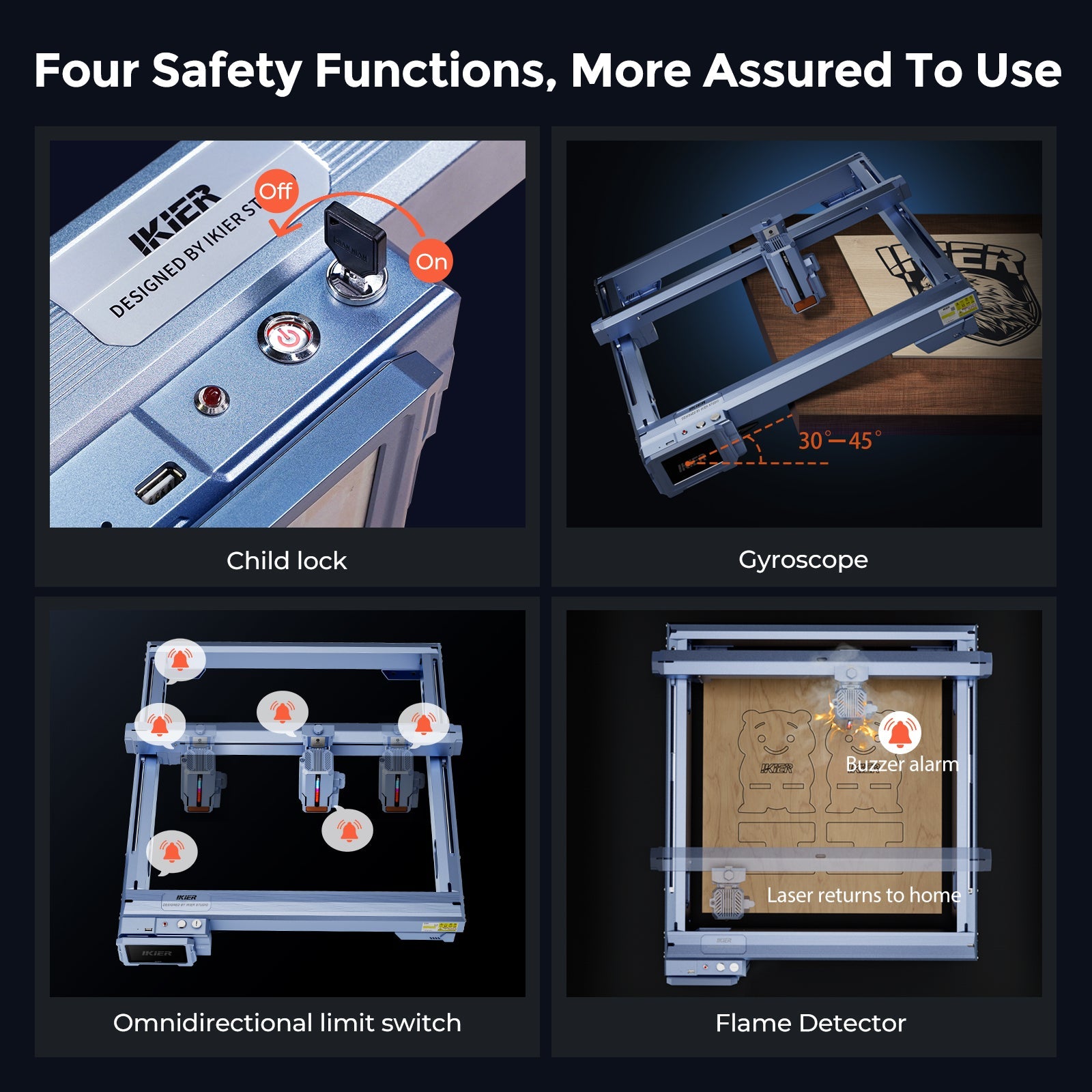 iKier K1 Pro Combo: 24W Laser Engraving Machine Cutting Master
