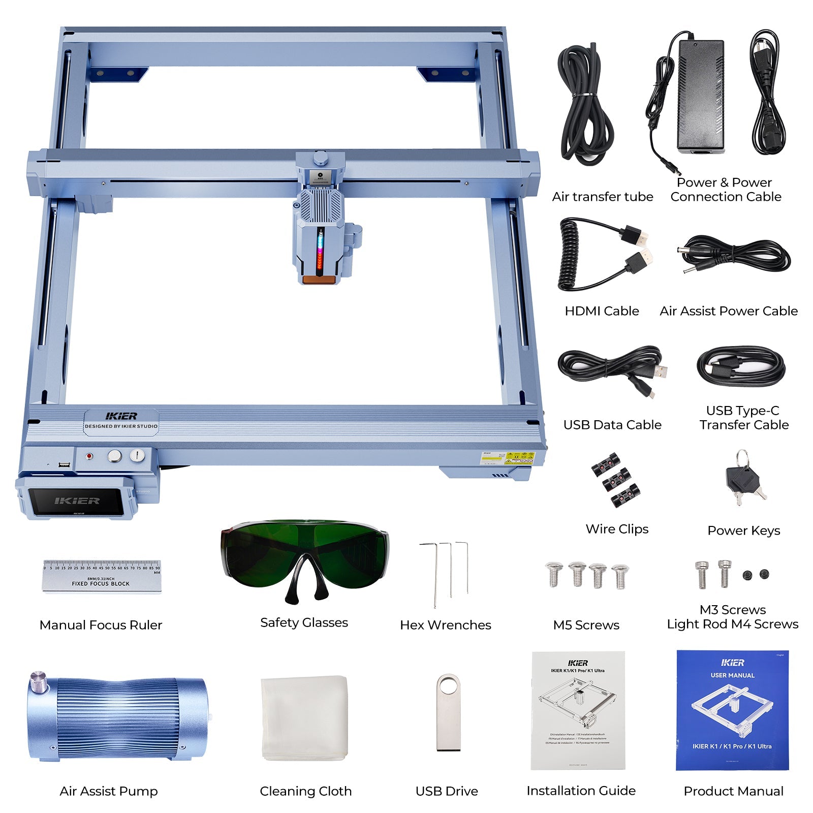 iKier K1 Ultra 36W Laser Engraver
