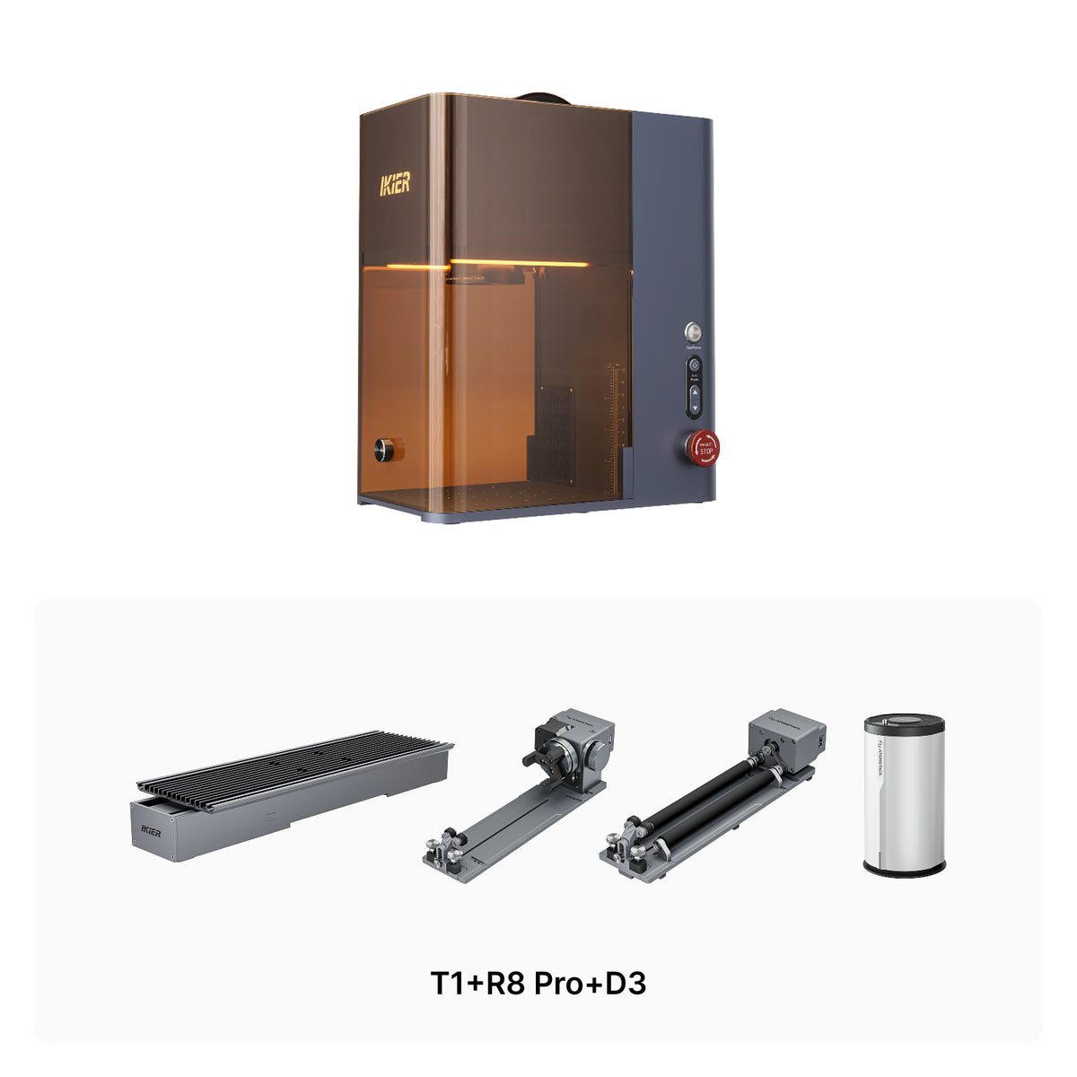 iKier NOVA 16W Fiber & 15W Diode Portable Dual Laser Engraver