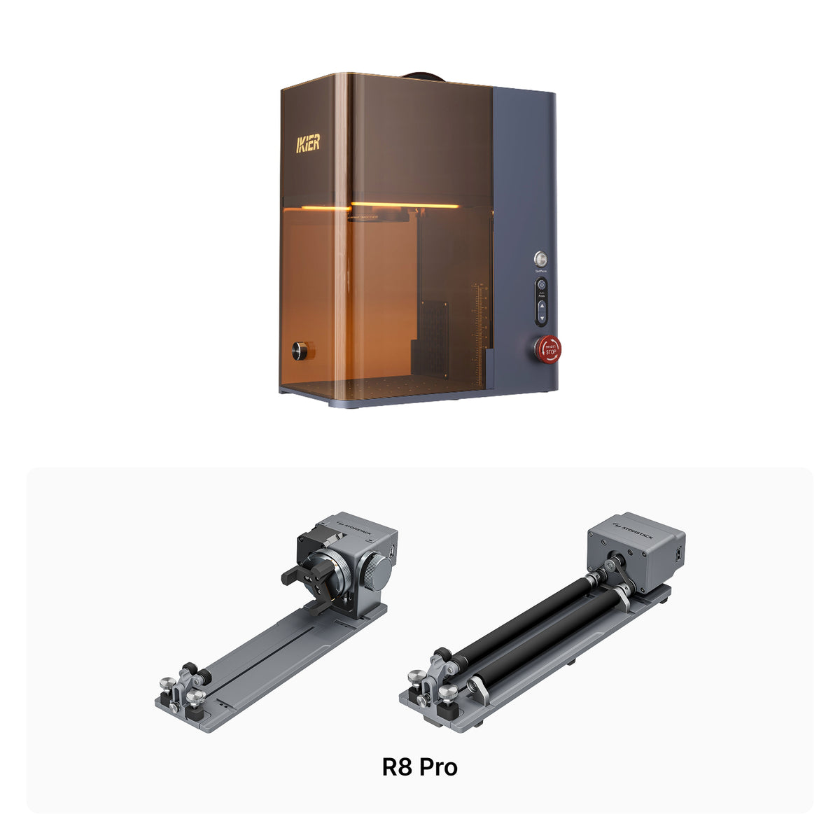 iKier NOVA 16W Fiber & 15W Diode Portable Dual Laser Engraver