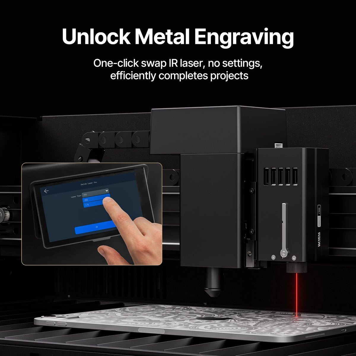 iKier Master 50W CO2 Laser Cutter