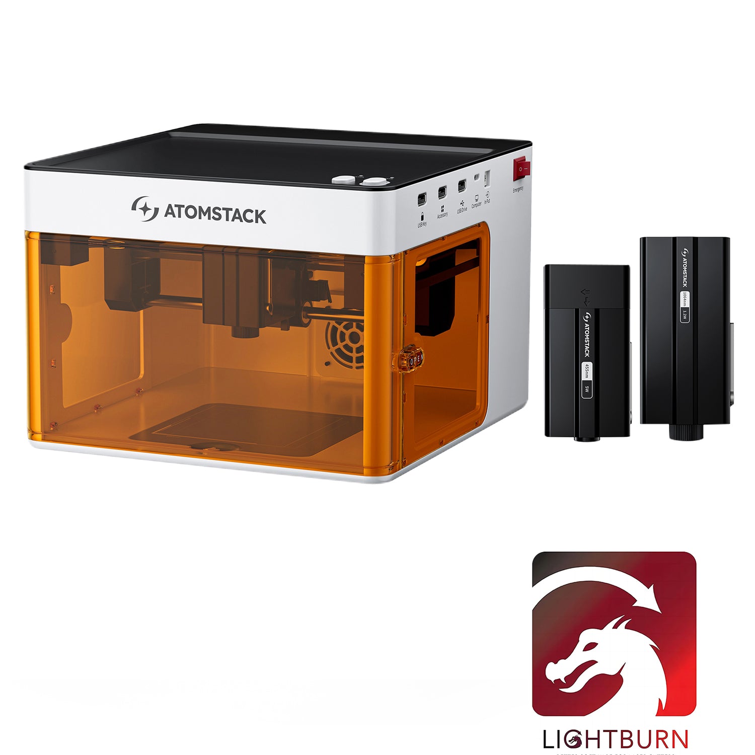 iKier & Atomstack P1 Mini Laser Engraving Machine with Dual Laser Modules