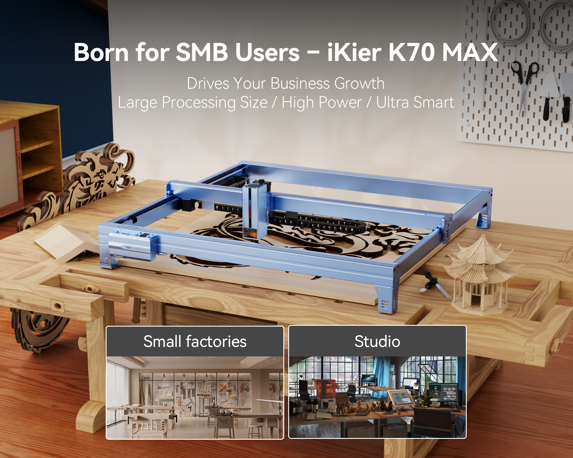 iKier K70 Max Laser Engraver