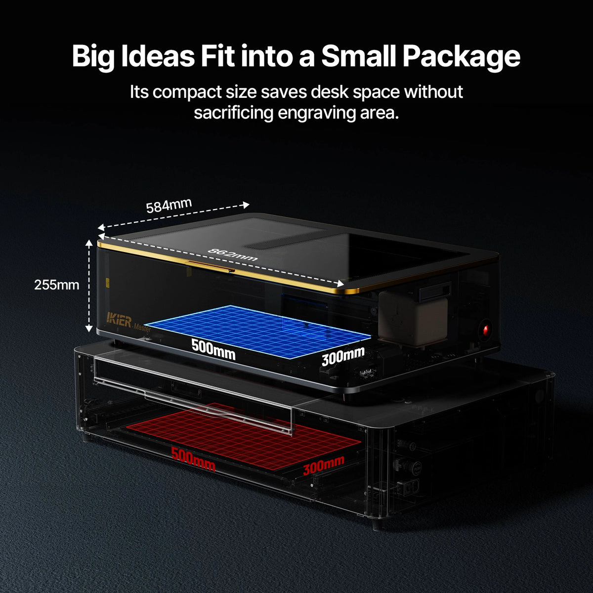 iKier Master 50W CO2 Laser Cutter