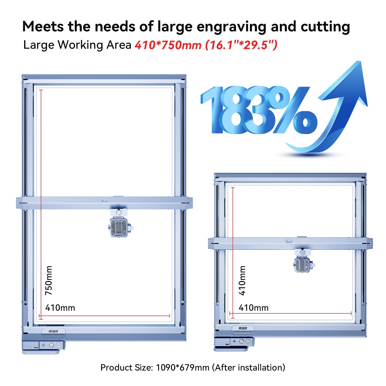 iKier Extension Kit for K1 Series Laser Engraver