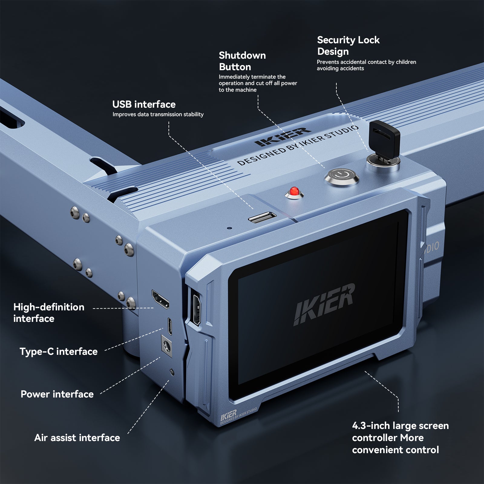 iKier 1064nm 20W Fiber Laser Module for K1 Series Machines