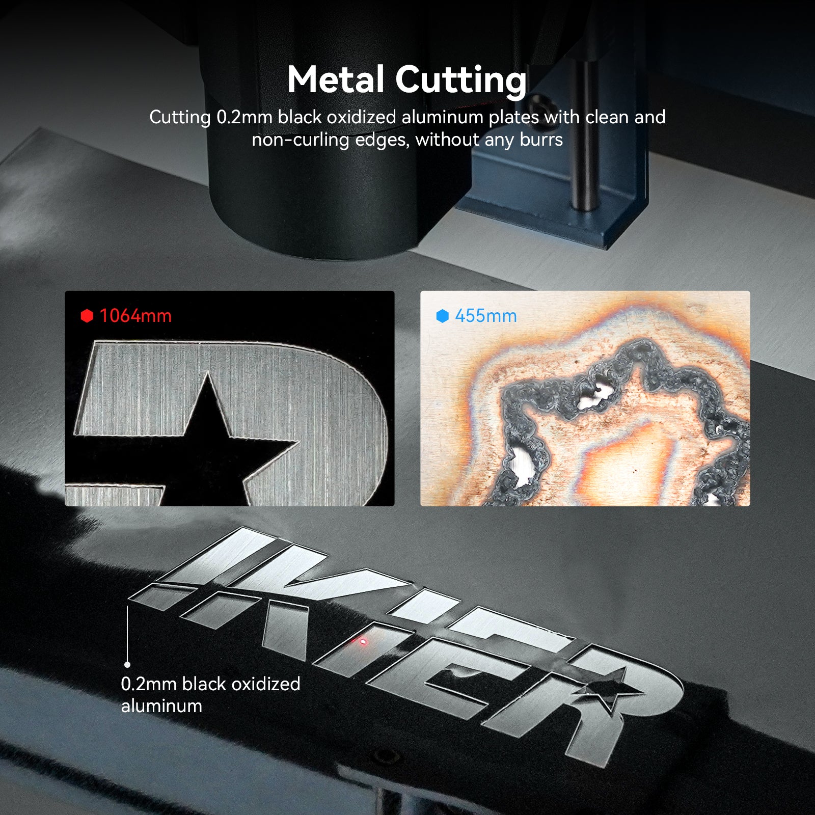 iKier K1 Pro 1064nm 20W Fiber Laser Marking and Engraving Machine