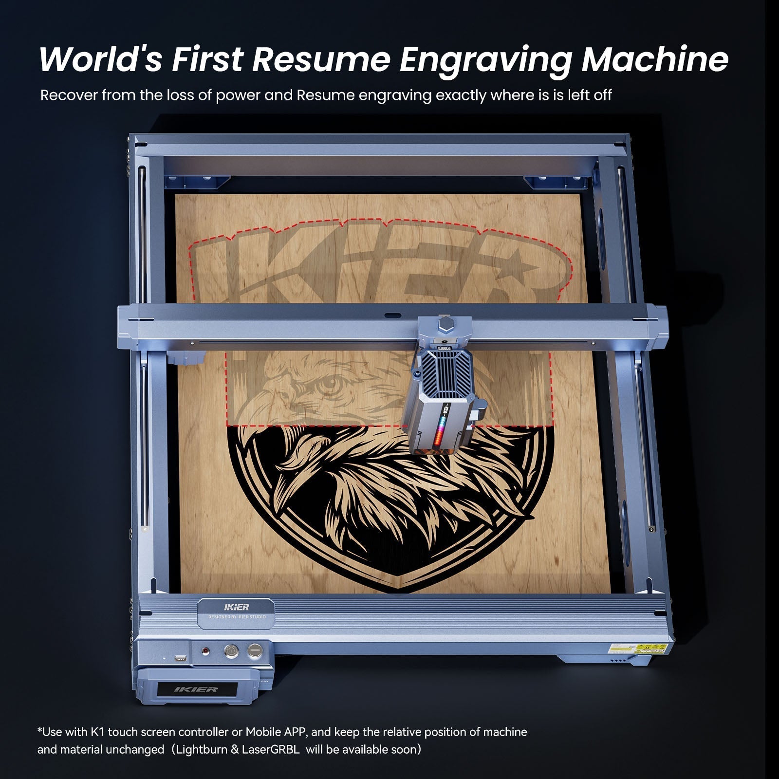 iKier K1 Ultra 36W Laser Engraving + K1 Extension Kit + Atomstack FB2 Plus Enclosure