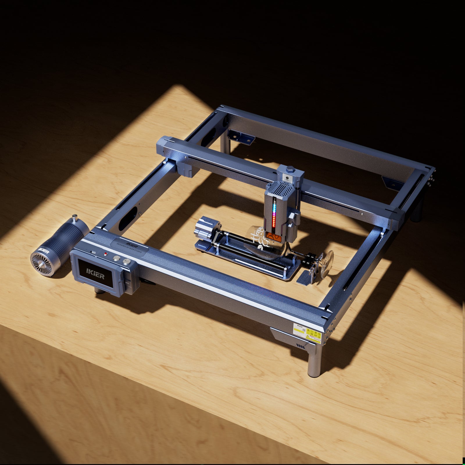 iKier K1 Laser Engraving Machine with rasiers