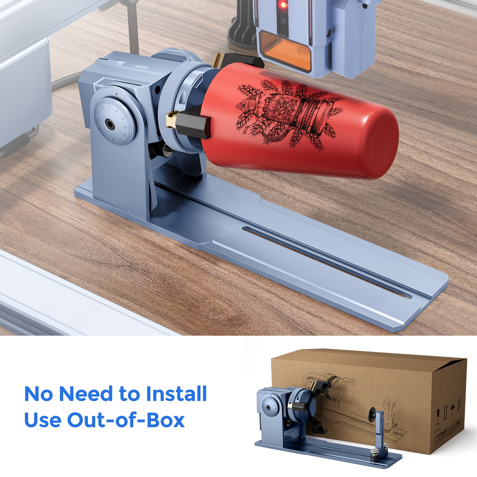 iKier R1 Pro Chuck and Roller Rotary