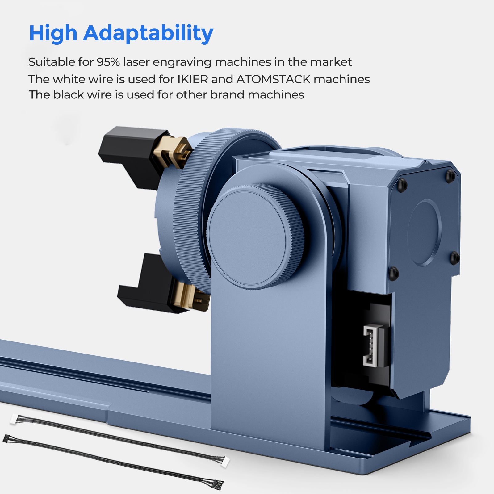 iKier R1 Pro Multi-function Chuck and Roller Rotary for Laser Engraver